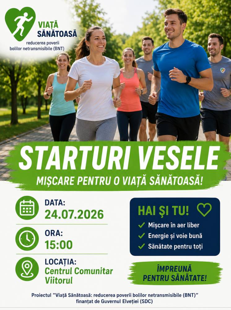 INVITAȚIE LA ACTIVITATEA SPORTIVĂ „STARTURI VESELE”